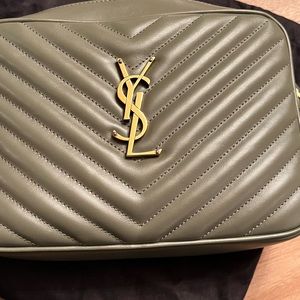 YSL Camera Bag Grey Khaki color